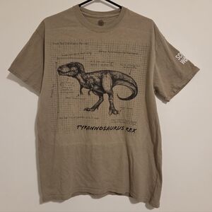 The Mountain Tan T-Rex Fact Sheet T-Shirt